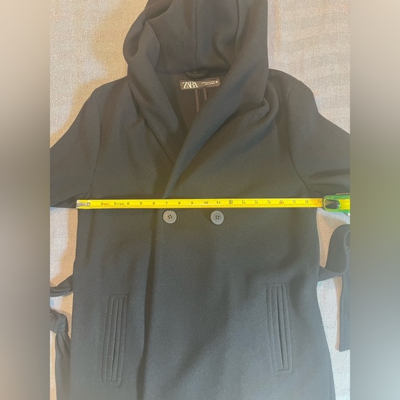 NWT Zara Belted Soft Hooded Coat - Picture 7 of 14